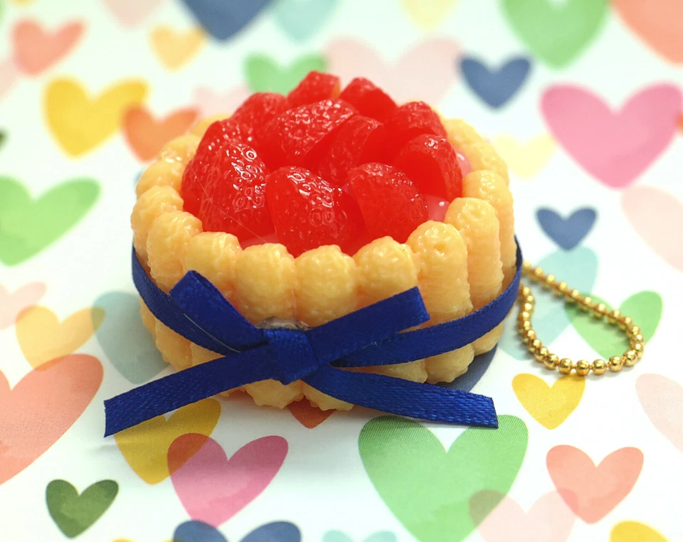 Japan Strawberry Cake Miniature Backpack Hanger Keychain 1 Random Phone Charm - Image 4 of 4