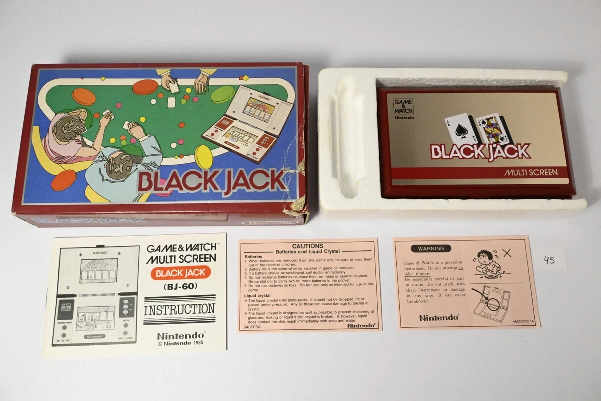 Game&Watch BLACK JACK ゲームウォッチ ブラックジャック Preços baixos em Jogos Eletrônicos Nintendo Blackjack | eBay