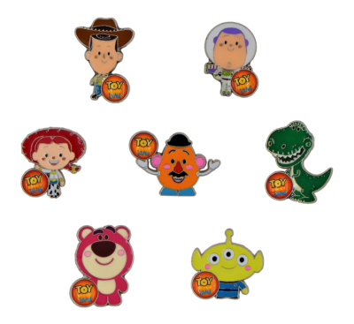 Toy Story Characters Themed 7 Pin Starter Set Disney Park Trading