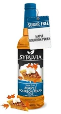 Syruvia Sugar Free Maple Bourbon Pecan Syrup 25.4 fl oz, for Drinks, & More