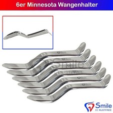 Minnesota Retraktor 6er Wundhaken Wangenhalter Zahn Zunge Chirurgie KFO Dental