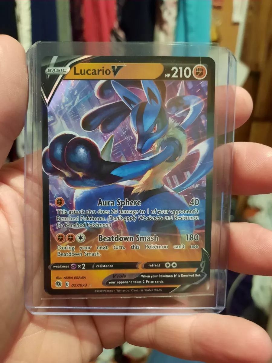  Lucario V - 027/073 - Ultra Rare : Toys & Games