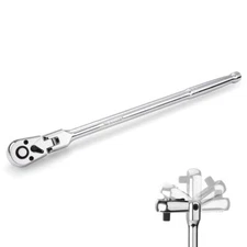 WORKPRO 12 Inch Long 1/4 inch Drive Extra Long Flex Head Ratchet CR-MO Head New
