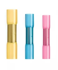 500/100pcs 22-10AWG Heat Shrink Butt Wire Splice Connectors Seal Crimp Terminals