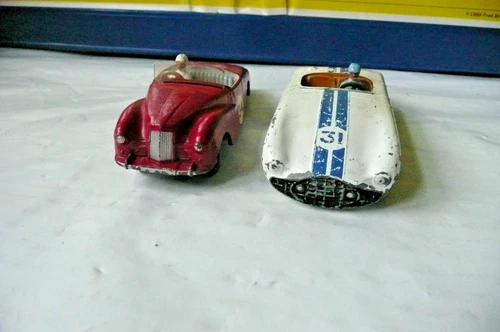 VINTAGE 2X DINKY SPORTS CARS 133 CUNNINGHAM & 107 SUNBEAM ALPINE IDEAL SPARES