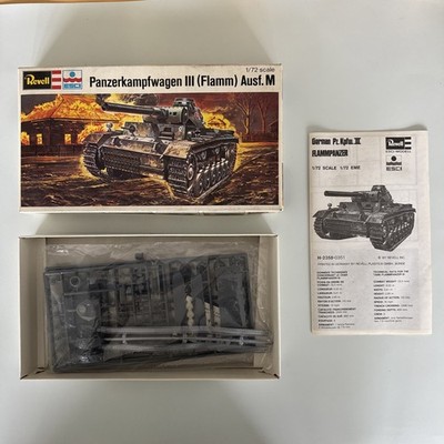 Neu Revell Panzerkampfwagen III Flamm ESCI Modell 1:72 Verschweißt New Unbebaut