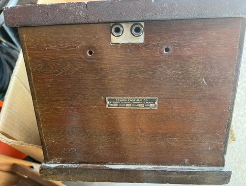 Antique Clapp-Eastham Electric Spark Coil ? Type L Wood Case Telegraph Radio