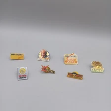 Walmart Employee Lapel / Hat Pins (Various Years) Lot of 7 ~ Sam Walton Preowned