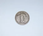 1917 Standing Liberty Quarter, Type 1, No stars below eagle, VG Condition