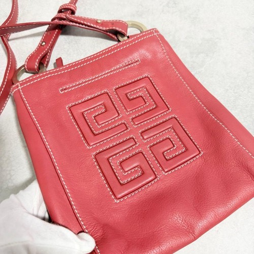 Borsa a tracolla Givenchy in pelle rossa autentica borsa a tracolla donna - Foto 6 di 9
