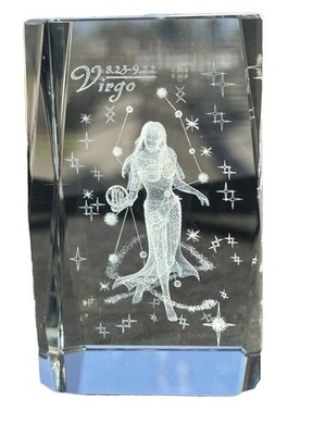 3D Laser Crystal Zodiac Virgo ( ZD-Virgo)