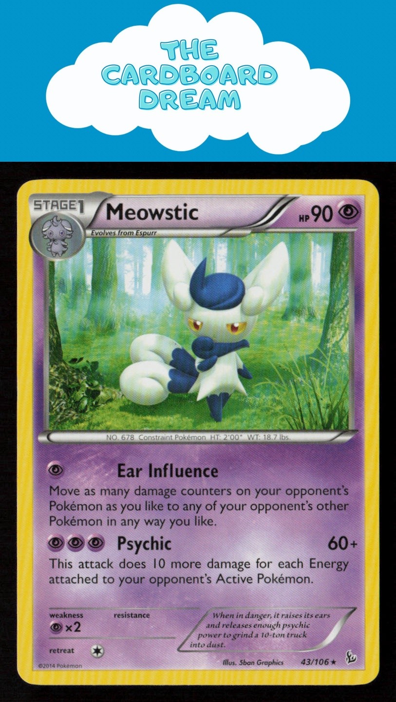 Meowstic XY - Flashfire #43/106 NON-HOLO Rare Pokemon Card
