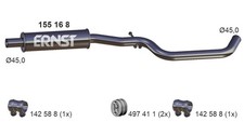 ERNST Mittelschalldämpfer 155168 für VW GOLF PLUS 5M1 5K1 521 1K1 5 6 16V