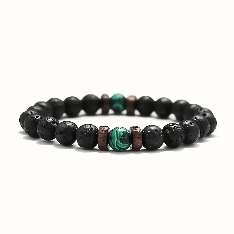 AWARDSEN Bracciale Elastico In Pietra Naturale 8 Mm – Perle Di Avventurina Verde, Per Donna E Uomo, Con Schede Descrittive Dei Cristalli, Regalo - 4