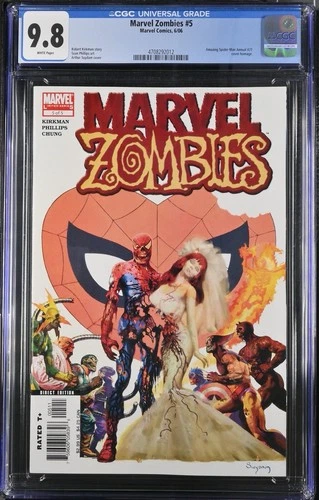 Marvel Zombies #5 CGC 9.8, Amazing Spider-Man Annual #21 Homage, Kirkman Story