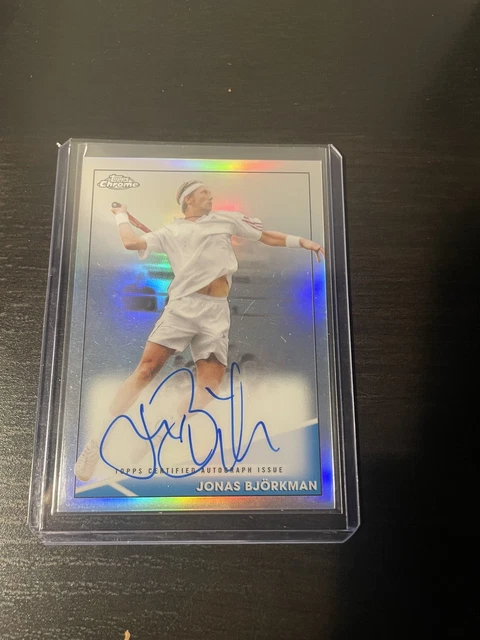2021 Topps Chrome Tennis- Autographs #CA-JOB - Jonas Björkman 26/50 Swedish HOF
