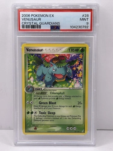 2006 Pokemon EX Crystal Guardians Venusaur #28 PSA 9