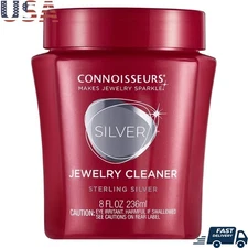 Silver Jewelry Cleaner Liquid Dip Tarnish Remover Fast Easy No Mess Tray New