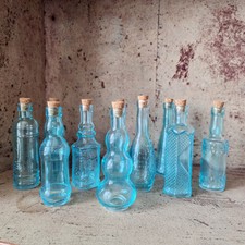 10pc Decorative Glass Bottle - Clear - 5 inches - DIY Bottles - Craft - Supplies