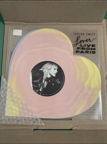 Taylor Swift Lover Live From Paris Heart Shaped Vinyl 2025 NEW Sealed