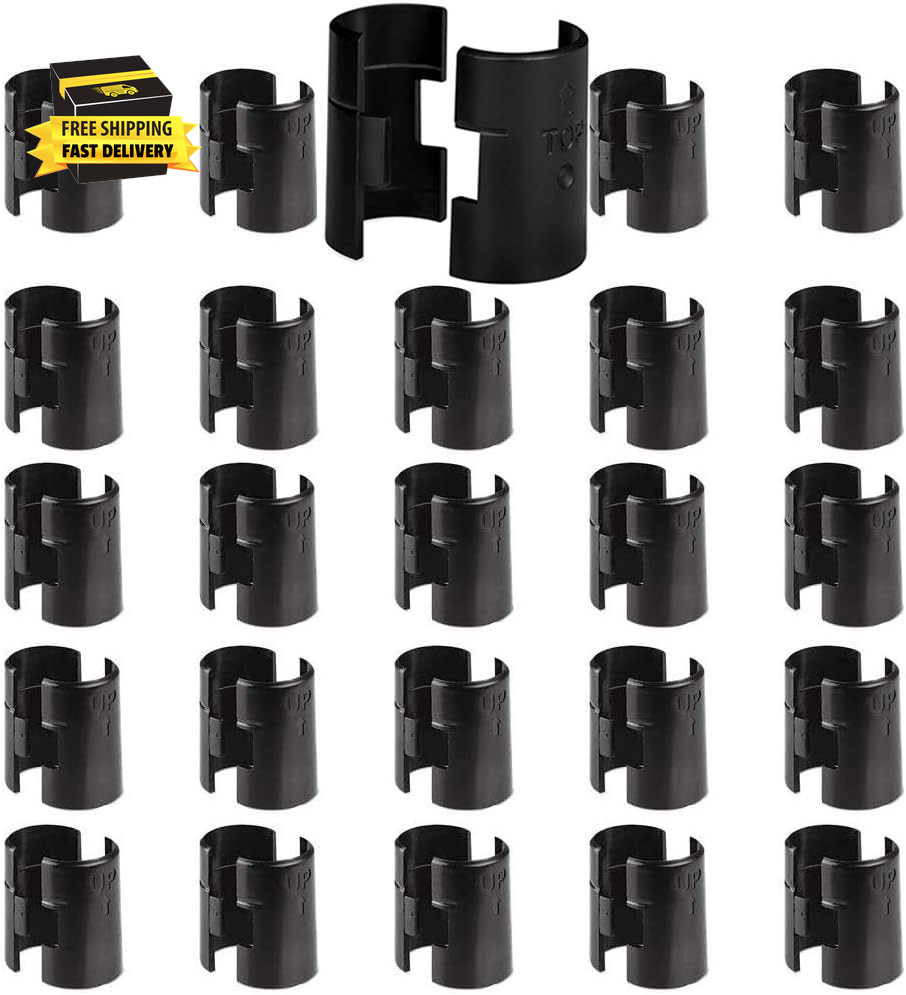 Wire Shelf Clips, Wire Shelving Shelf Lock Clips 25 Pairs 50 Pieces for 3/4" Pos