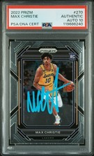 2022/23 Prizm Max Christie Signed Rookie PSA 10 Autograph Mavericks NBA