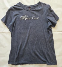 Pampered Chef Womens Logo Consultant Large 100% Cotton T-shirt