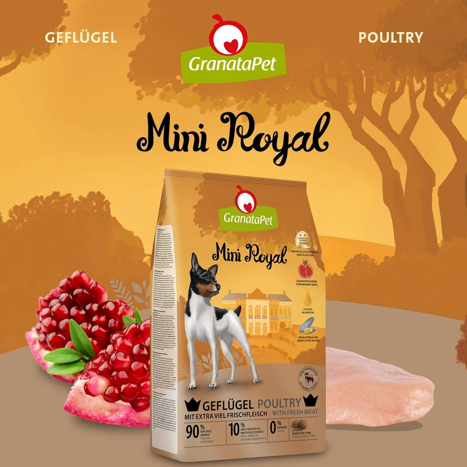 Mini Royal Geflügel Trockenfutter für Hunde Hundefutter ohne Getreide & ohne ... - Bild 2 von 4