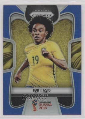 2018 Panini Prizm World Cup Blue Prizm 153/199 Willian #26 1vy