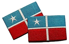 Grito de Lares, Bandera Parche - Self Adhesive 2 Large Flag Patches.