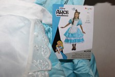 Brand New Girls DISNEY ALICE IN WONDERLAND Costume Size S 4-6X