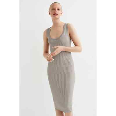 strapless open back dress Speerise Ribbed Bodycon Midi Dresses main image 1