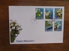 DENMARK 2017 WINTER FLOWERS SET 5 STAMPS  FDC FIRST DAY COVER