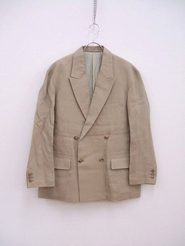 YOKE PAPER KERSEY SIDE OPEN DOUBLE-BREASTED JACKET YK21SS0186J beige 2-0605M♪