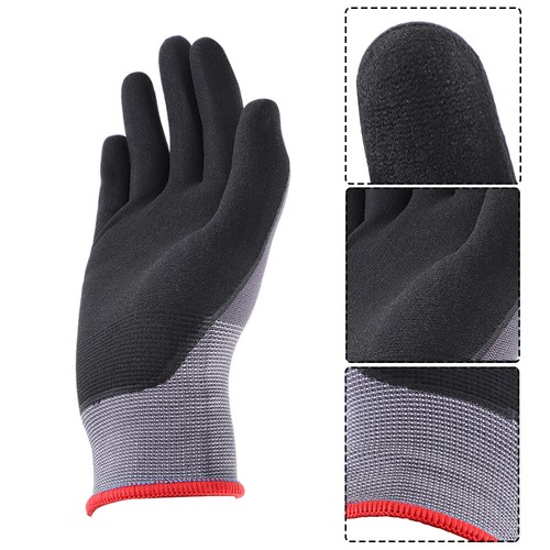 Safety Work Gloves MicroFoam Nitrile Coated Foam Gloves M-Size/12 Pairs - Picture 4 of 14