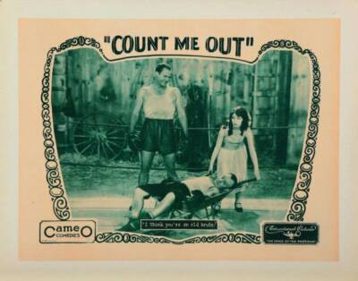Count Me Out Lobby Card Barney Hellum 1928 Old Movie Photo