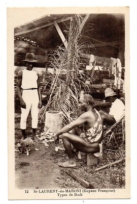 CPSM - GUYANE - SAINT - LAURENT du MARONI - Types de Bosh - animée - vierge - Photo 1/2