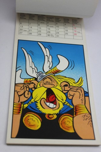 RARE Vintage 1991 ASTERIX GERMAN DEUTSCH CALENDAR #2 - Picture 3 of 5