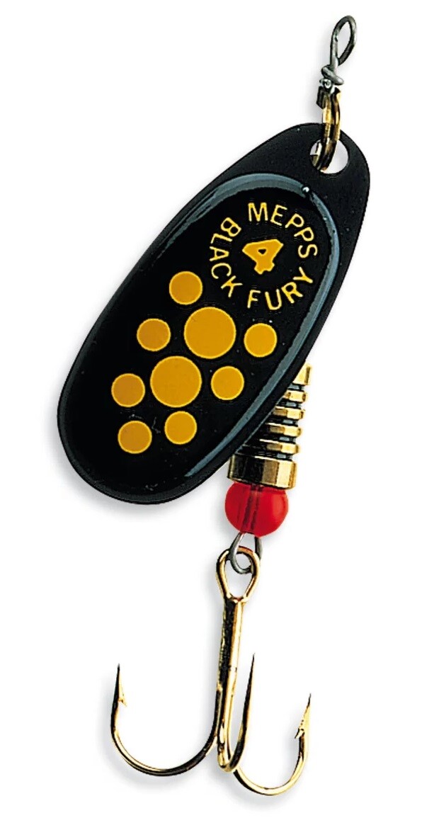 Спиннер Mepps Black Fury Spinner YD / CD / Mouche Gr. 1 - 4 Kunstköder