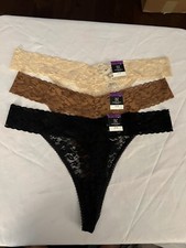 INC international concepts Plus Lace Thongs 3 Pair Multicolor Size XXL, 24 BCL