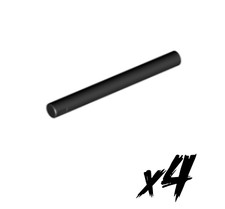 4x LEGO 30374 • 4L Stange Bar • Stab • schwarz • black