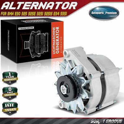 Alternator for BMW E30 325 325e 325i 325is E34 535i 90A 12V CW 1-Groove ...