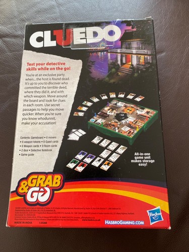 Cluedo Grab and Go Game - Travel Size Game - NEW - Picture 3 of 4