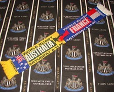 Vintage Australia France Ecosse World Rugby Scarf 1999