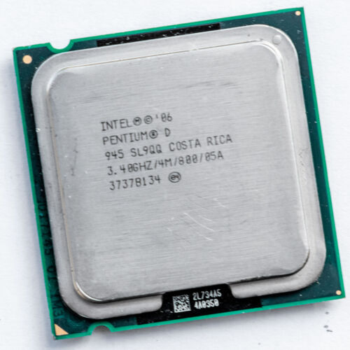 Intel Pentium D 945 SL9QQ 3.4GHz LGA775 dwurdzeniowy procesor presler D0 4MB 95W - Zdjęcie 1 z 3