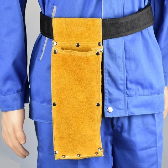 Split Leather Welding Soldering Rod Bag Holder Welder Electrode Packet