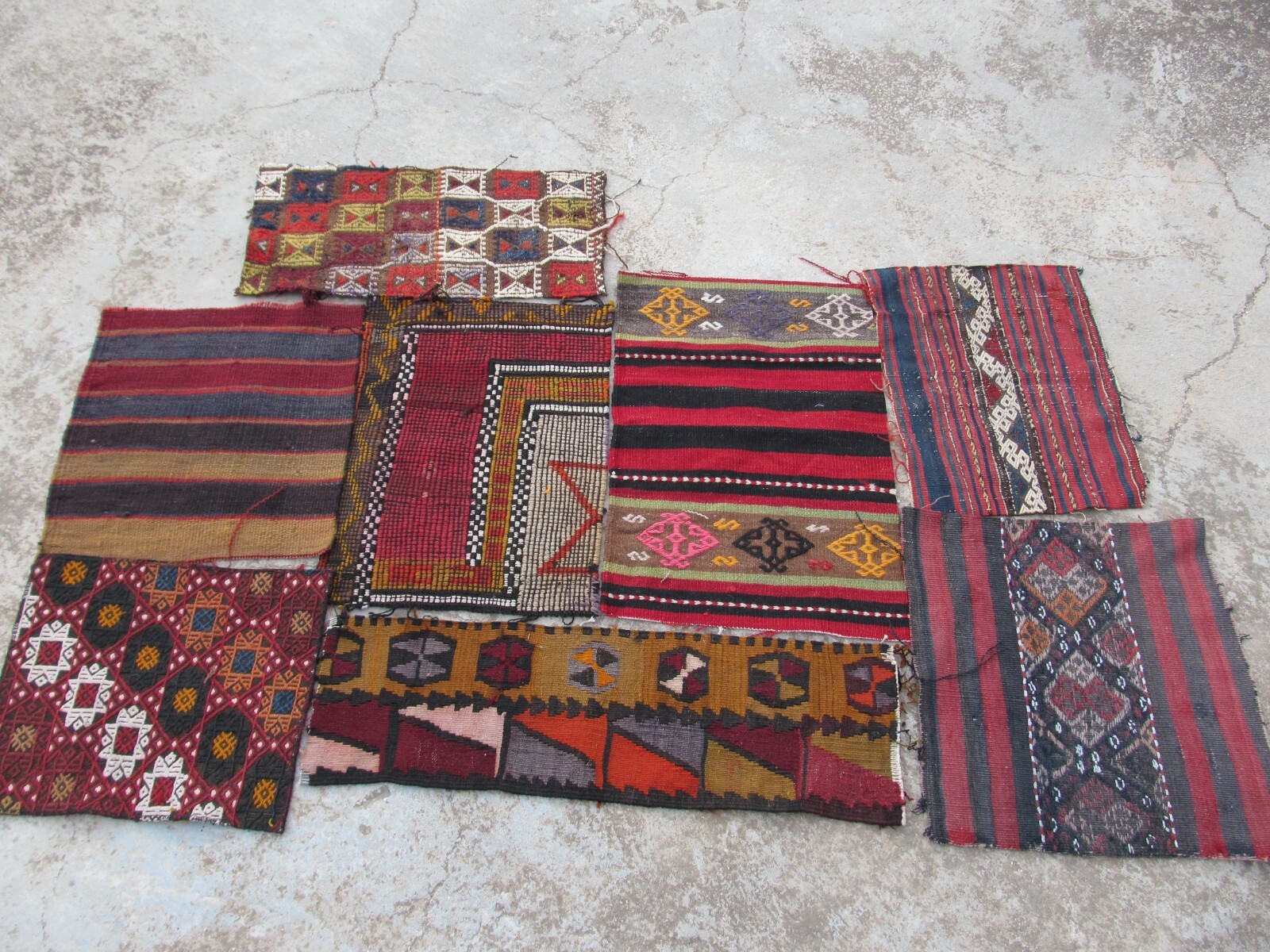 turkish kilim remnants to frame, vintage rugs, old nomadic rug, diy