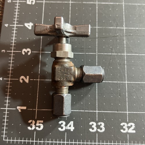 Parker Teledyne Republic 90° Needle Valve 148F4SS Lowrider Aircraft