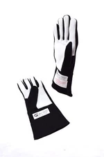 RJS RACING EQUIPMENT SFI 3.3/1 1 LAYER NOMEX RACING GLOVES BLACK XS 20213-XS