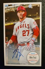2020 Topps Archives ‘64 Giant Mike Trout  Autograph 640-MT